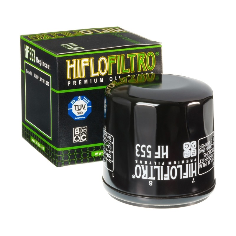 HIFLOFILTRO HF553 Oil Filter Black Benelli