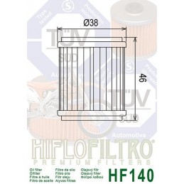 HIFLOFILTRO HF140 Oil Filter