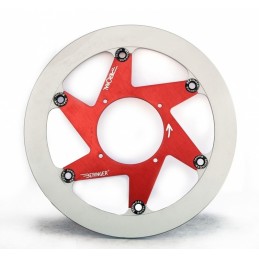 BERINGER Aeronal Cast Iron Floating Brake Disc - Red TM1LGRF