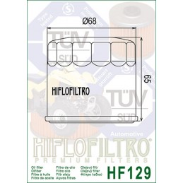 HIFLOFILTRO HF129 Oil FilterKawasaki