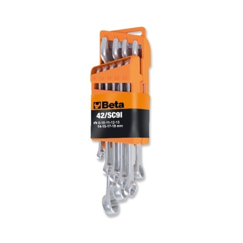 BETA Set of 9 Combination Wrenches with Compact Support