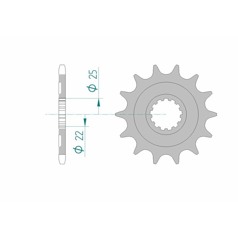 AFAM Steel Self-Cleaning Front Sprocket 27502 - 520
