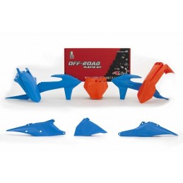 RACETECH Plastic Kit Vintage Blue/Orange KTM SX/SX-F