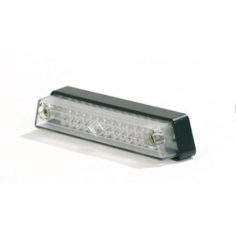SHIN YO LED rear fog lamp with long connection cable, transparent glass