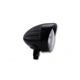 SHIN YO 90 mm Bullet Grooved spotlight with visor black satin finish