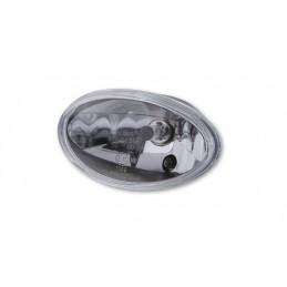 HIGHSIDER H4 insert oval, 160 x 90 mm, clear glass, 12V 60/55W, with parking light, E approved.