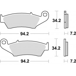 BRAKING Off-Road/ATV Sintered Metal Brake pads - 772CM44