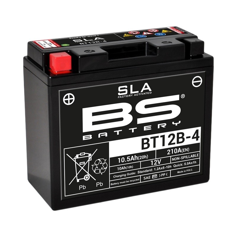 BS BATTERY Battery BT12B-4 SLA Maintenance Free Factory Activated