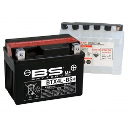 BS BATTERY Battery BTX4L-BS Maintenance Free with Acid Pack