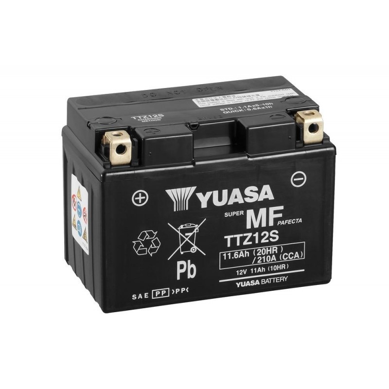 YUASA TTZ12S Battery Maintenance Free Delivered with Acid Pack
