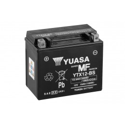 YUASA YTX12-BS Battery Maintenance Free Delivered with Acid Pack