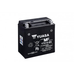 YUASA YTX16-BS Battery Maintenance Free Delivered with Acid Pack