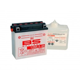 BS BATTERY Battery 12N5.5-4A Conventional with Acid Pack
