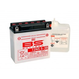 BS BATTERY Battery 12N5.5-3B Conventional with Acid Pack