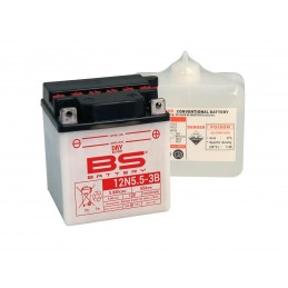 BS BATTERY Battery 12N5.5A-3B Conventional with Acid Pack