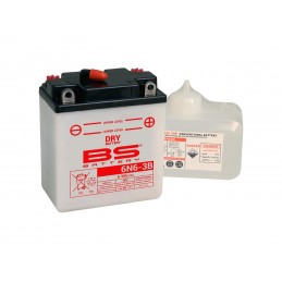 BS BATTERY Battery 6N6-3B Conventional with Acid Pack
