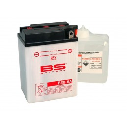 BS BATTERY Battery B38-6A Conventional with Acid Pack