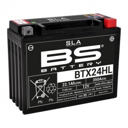 BS BATTERY Battery BTX24HL SLA Maintenance Free Factory Activated