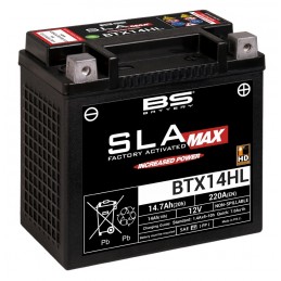 BS BATTERY Battery BTX14HL SLA Max Maintenance Free Factory Activated SPECIAL HARLEY DAVIDSON 14Ah