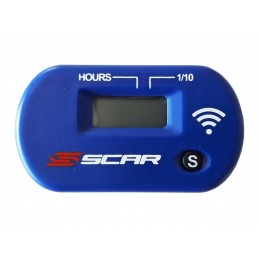 SCAR Hour-meter without Wire Velcro Fixing Blue