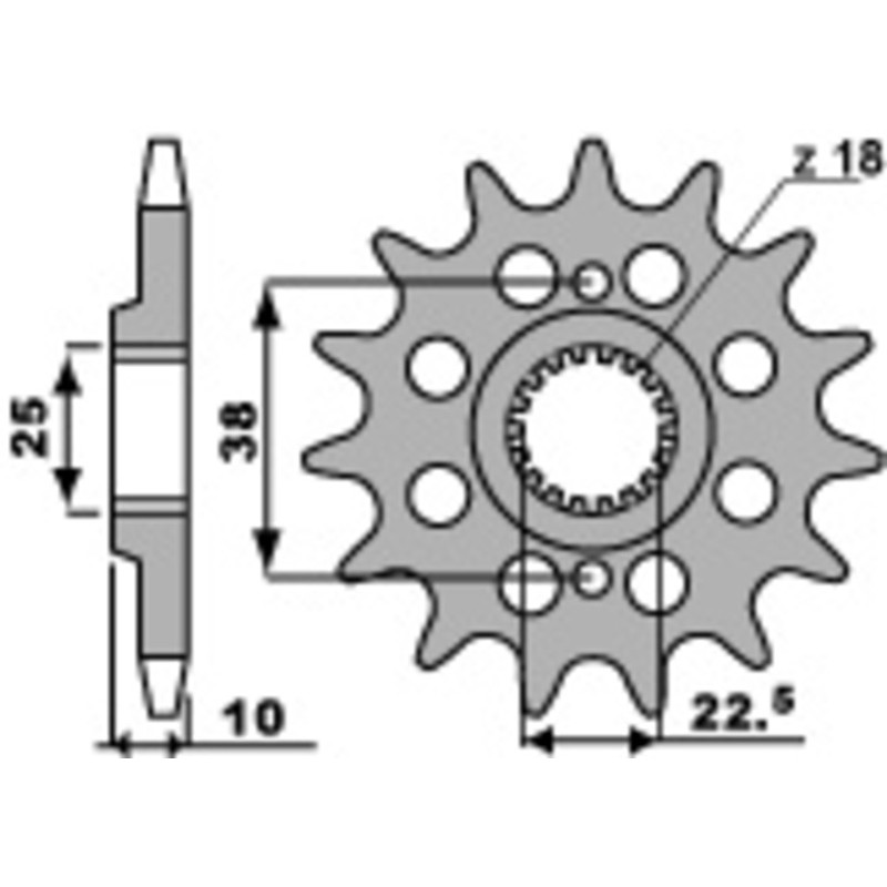 PBR Steel Self-Cleaning Front Sprocket 2200 - 520