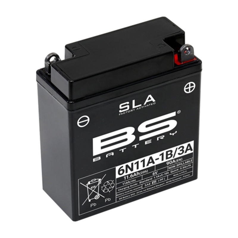 BS BATTERY SLA Maintenance Free Factory Activated - 6N11A-1B/3A