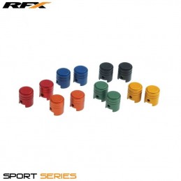 RFX Sport Valve Caps (Piston/Black) 2pcs