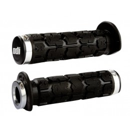 ODI Rogue Lock-On Grips - Black/Silver