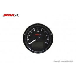 Tachometer and Speedometer KOSO Black face max 10000 RPM // max 360km/h (with shiftlight)
