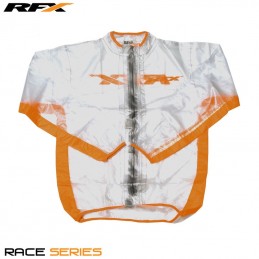 RFX Sport Wet Jacket (Clear/Orange) Size Adult Size XS