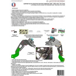ACCESS DESIGN ''Wheel Fitted'' License Plate Holder Black Kawasaki Z650
