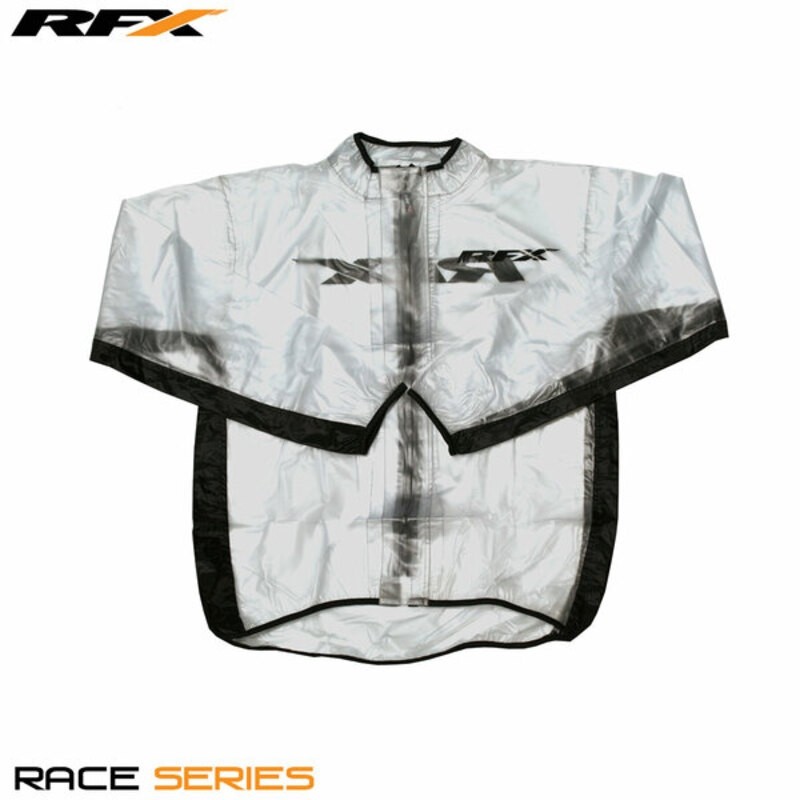 RFX Sport Wet Jacket (Clear/Black) Size Adult Size M