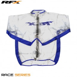 RFX Sport Wet Jacket (Clear/Blue) Size Adult Size M