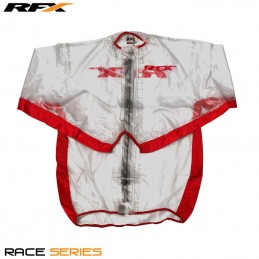 RFX Sport Wet Jacket (Clear/Red) Size Adult Size M