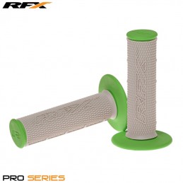 RFX Pro Series Dual Compound Grips Grey Centre (Grey/Green) Pair
