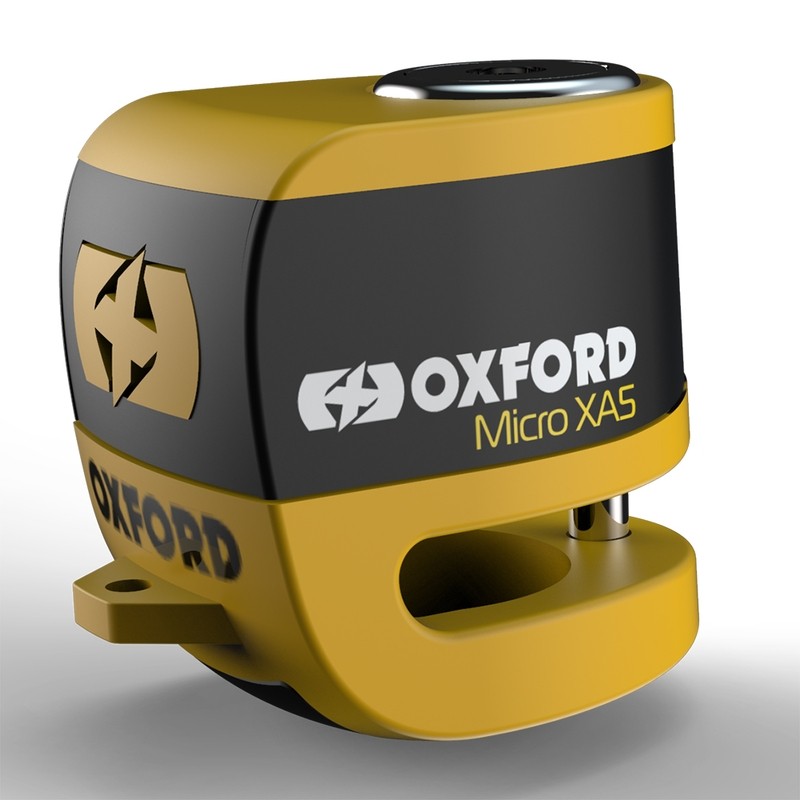 OXFORD Micro XA5 Alarm Disc Lock - Yellow & Black