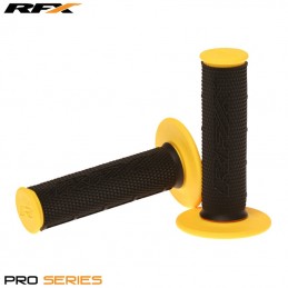 RFX Pro Series Dual Compound Grips Black Centre (Black/Yellow) Pair
