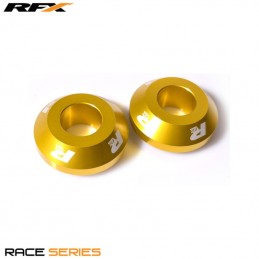 RFX Pro FAST Wheel Spacers Rear (Yellow) - Suzuki RMZ250/450