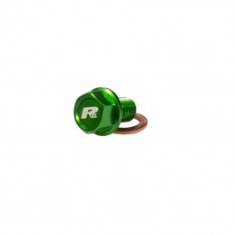 RFX Pro Magnetic Drain Bolt (Green) [M10 x 22mm x 1.5] - Kawasaki KXF450/450R