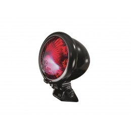 Bihr Egg red LED street legal black vintage rear light