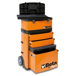 BETA Two Module Tool Trolley RAL2011 Orange