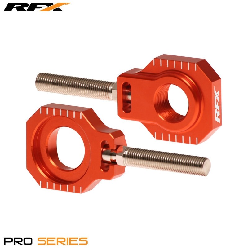 RFX Pro 2 Rear Axle Adjuster Blocks (Orange)