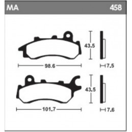 TECNIUM Organic Brake Pads - MA458