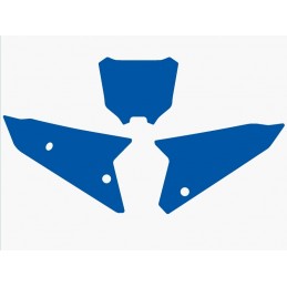BLACKBIRD Plate Stickers Blue Honda CRF450