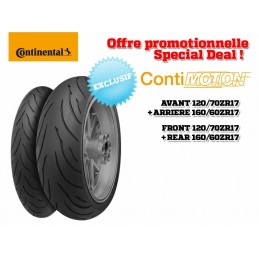 CONTINENTAL 2 Sport-Touring Tire Pack ContiMotion (120/70 ZR 17 + 160/60 ZR 17)
