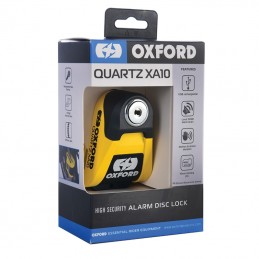 OXFORD XA10 Alarm Disc Lock - Ø10mm Yellow/Black