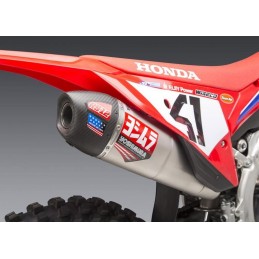 YOSHIMURA RS-12 Signature Series Silencer Stainless Steel/Carbon - Honda CRF250R/RX