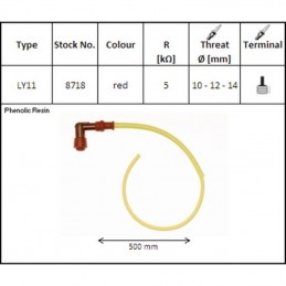 NGK Ignition Wire Set LY11 90° Bent