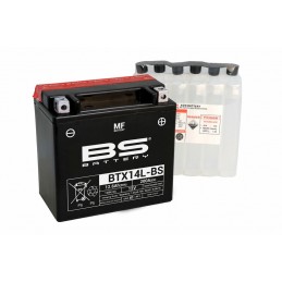 BS BATTERY Battery Maintenance Free with Acid Pack - BTX14L-BS
