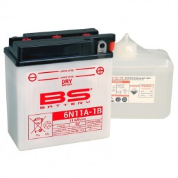 BS BATTERY Battery Conventional with Acid Pack - 6N11A-1B